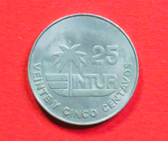 Karibik:  25 Centavos, 1981, gebraucht (used / vz), # 708.2