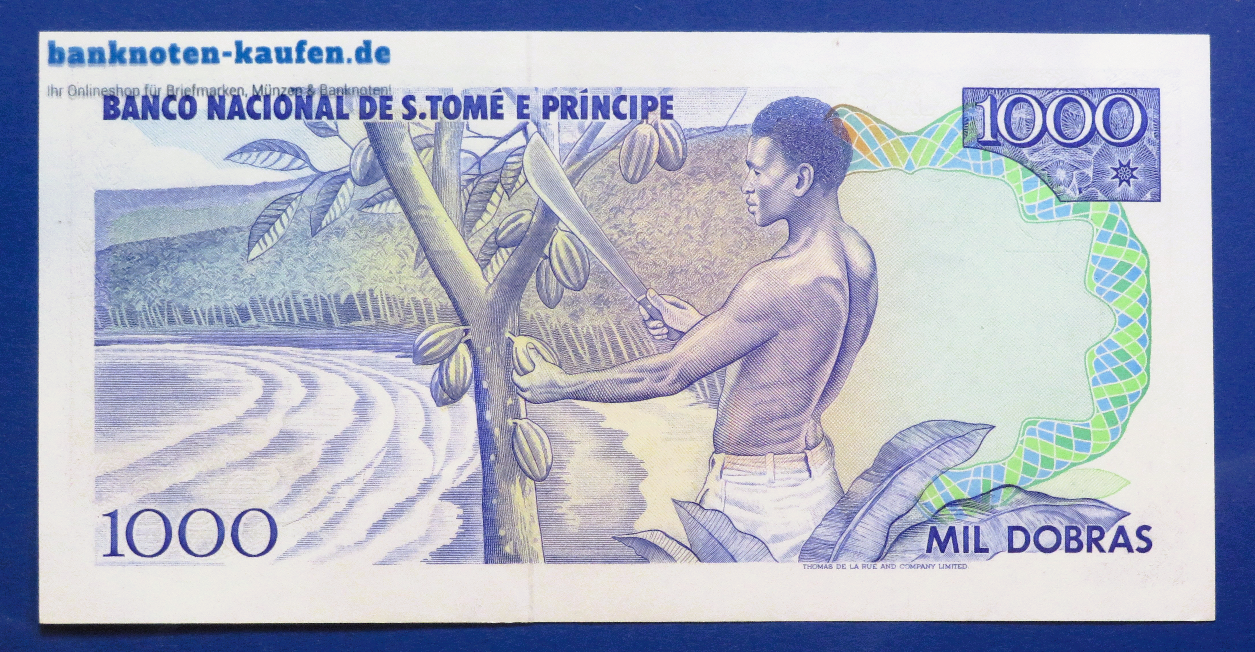Saint Thomas & Prince - 1,000 Dobras, 1989, extremely fine (XF+), P-62
