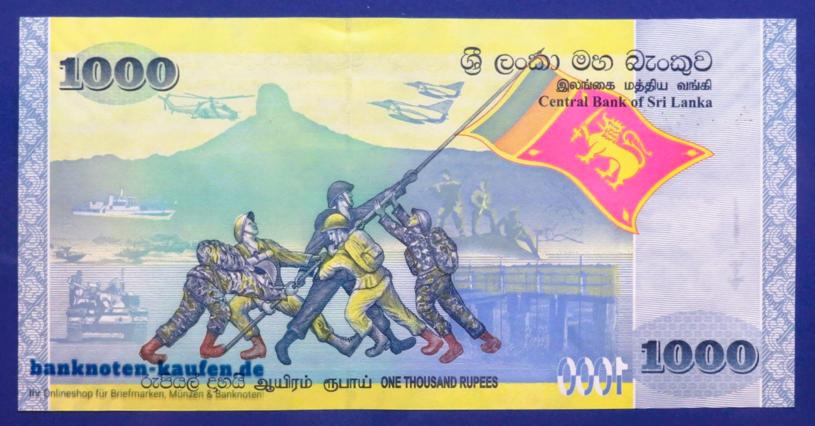 Sri Lanka, 1.000 Rupien, 2009, fast kassenfrisch (AU), Gedenkausgabe, P-122