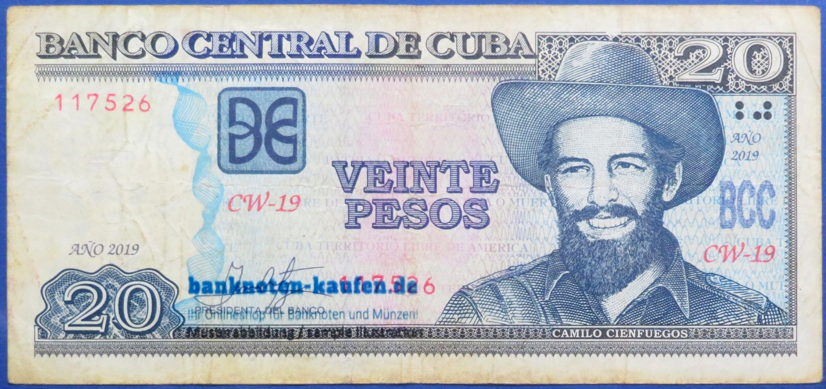 Karibik, 20 Pesos, 2019, gebraucht (USED / F), P-122n