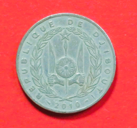 Dschibuti:  50 Francs, 1977+, gebraucht (used / ss), # 22