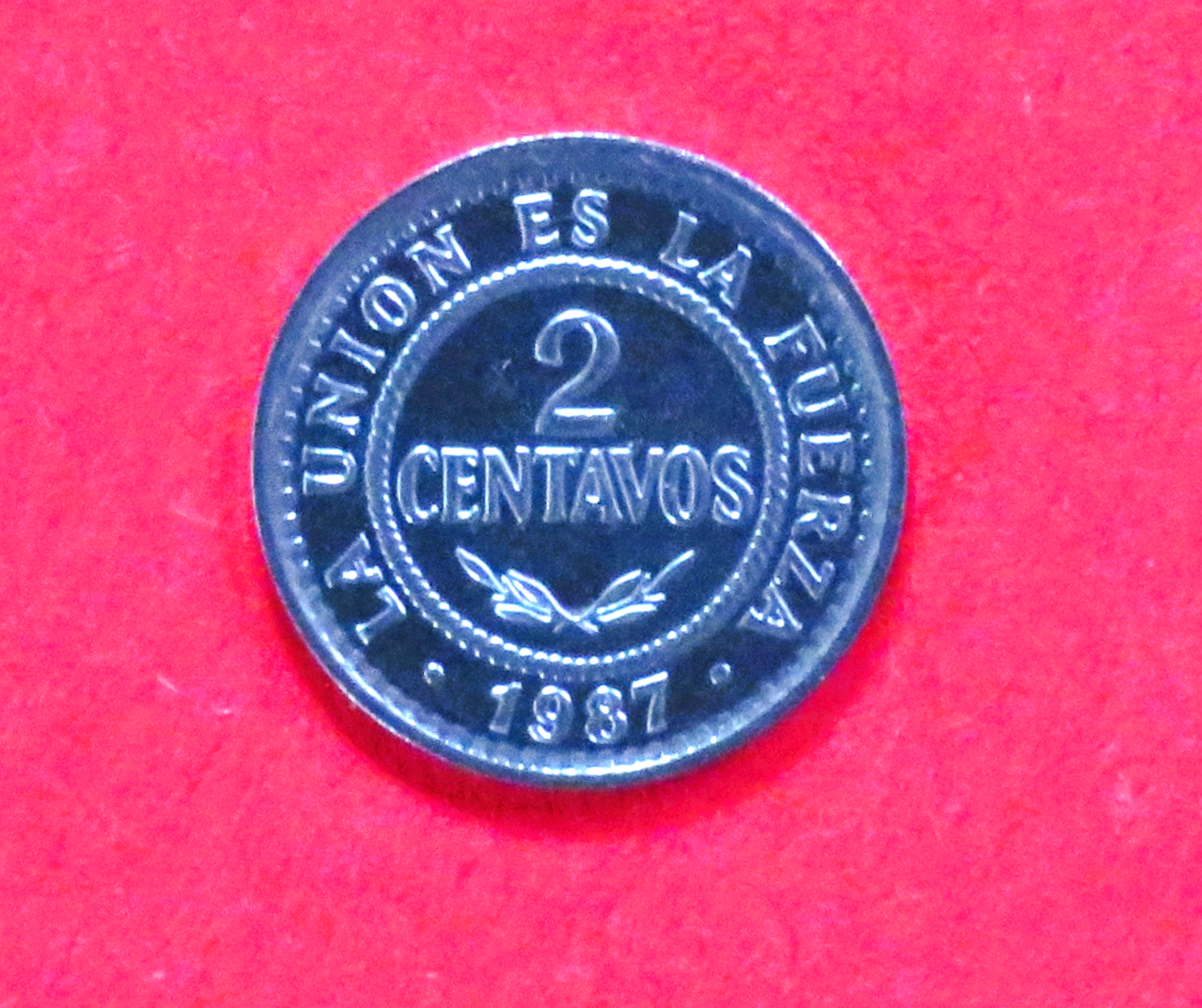 Bolivien, 2 Centavos, 1987, unzirkuliert (unc)