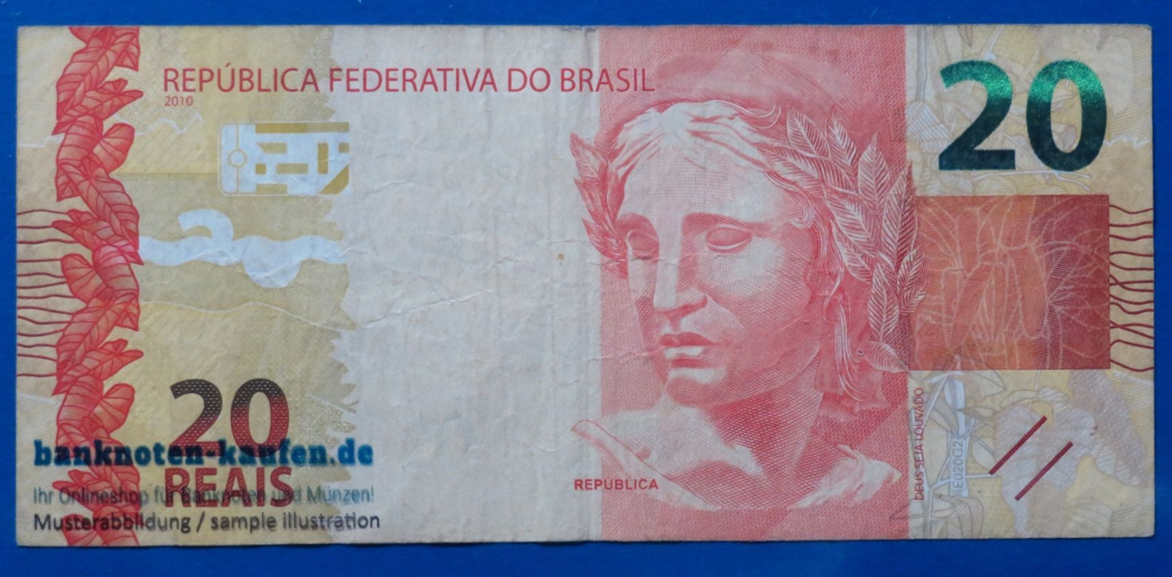 Brazil, 20 Reais, 2010, circulated  (USED / VF), P-255