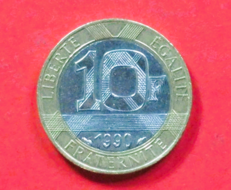 Frankreich: 10 Francs, 1988-2001, gebraucht (used / ss+), # 259