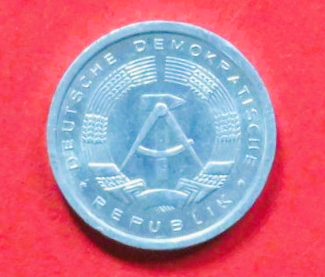 GDR: 1 Pfennig, 1960-1990, circulated (used / xf), # 8