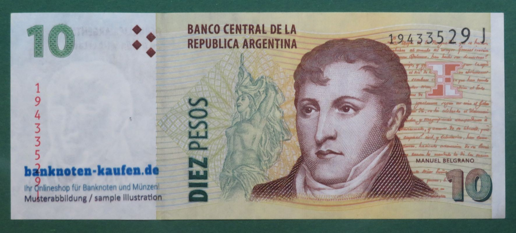 Argentina, 10 Pesos, 2003ND, circulated (USED / AU), P-354