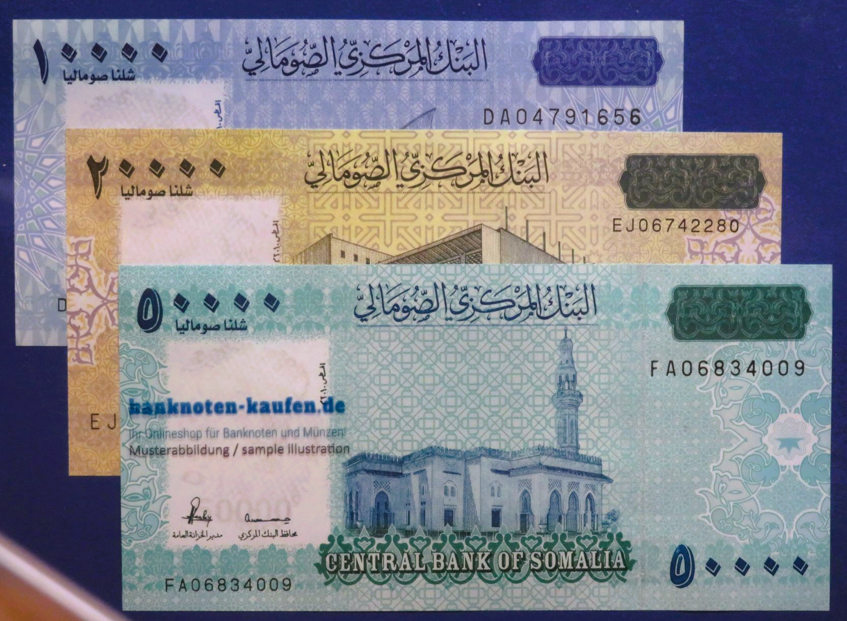 Somalia, set of 80.000 Shilin, 2010 (2023), uncirculated (UNC), P-41/42/43