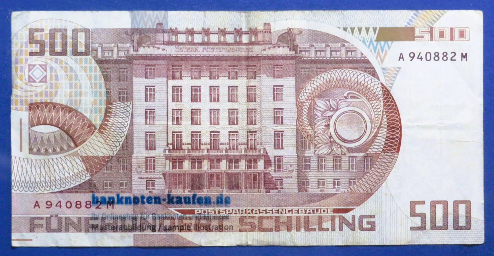 Austria, 500 Schilling, 1985, circulated (USED / VF-), P-151