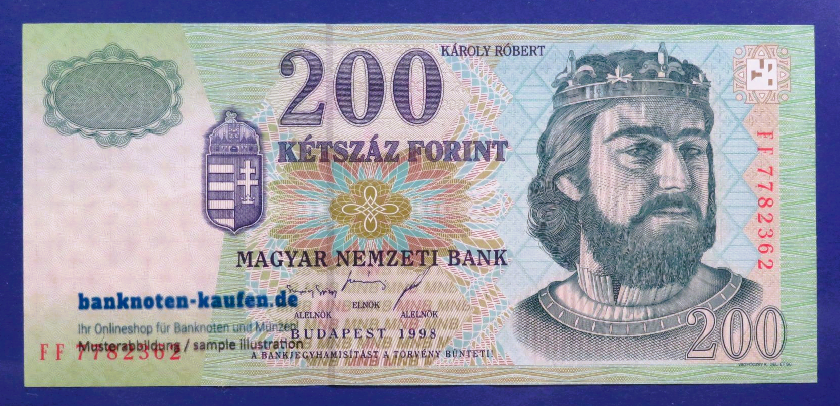 Ungarn, 200 Forint, 1998, gebraucht (USED / XF), P-178