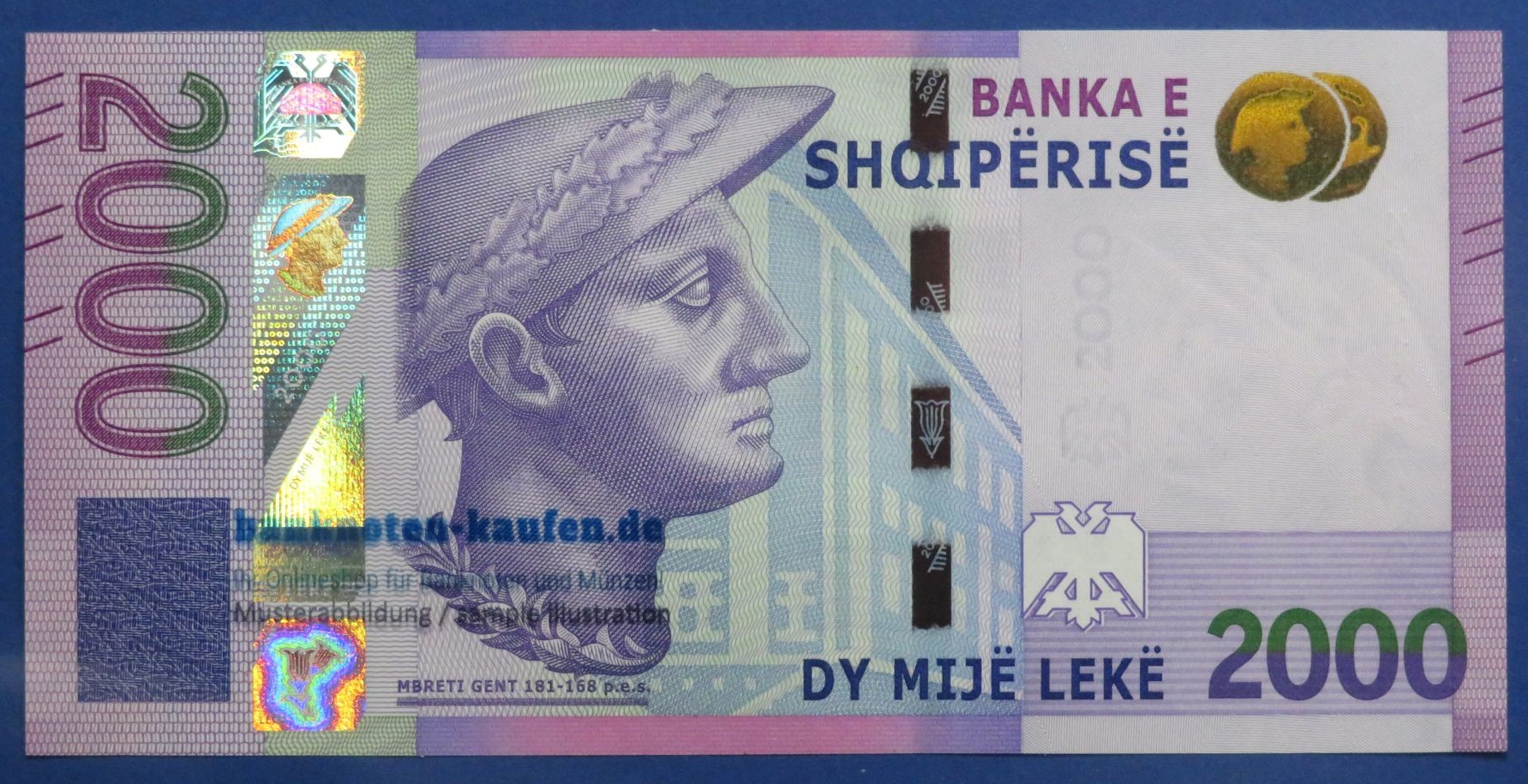 Albania, 2,000 Leke, 2020, uncirculated (UNC)