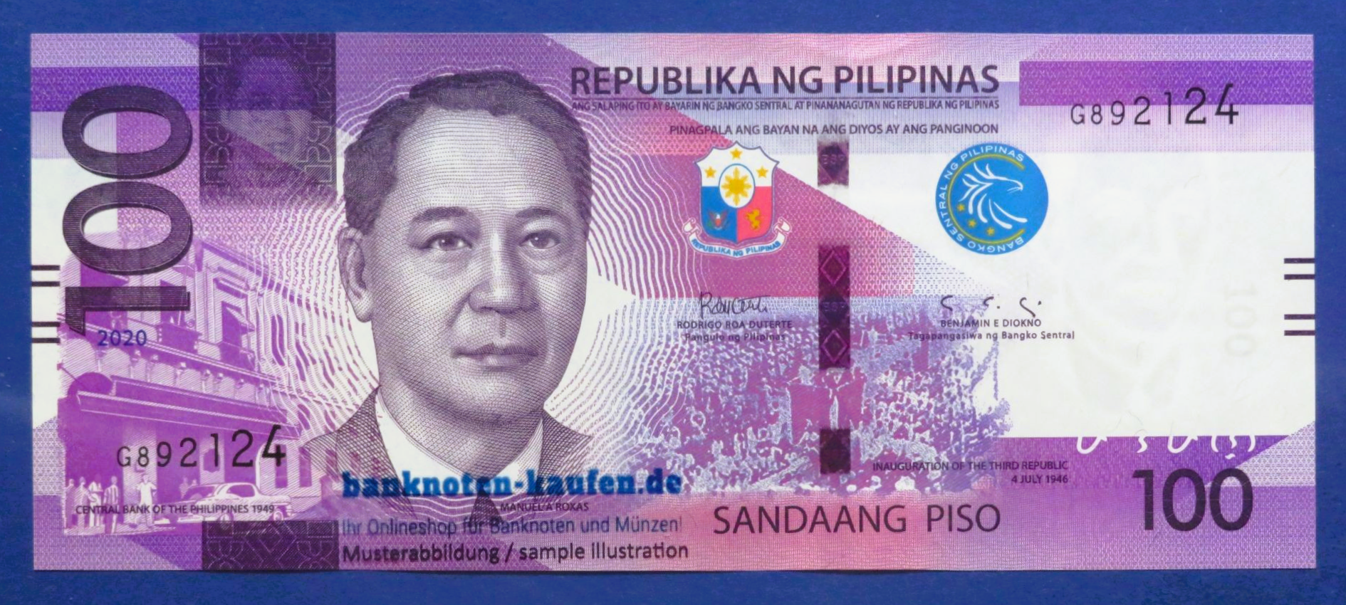 Philippines, 100 Piso, 2020, uncirculated (UNC), P-225