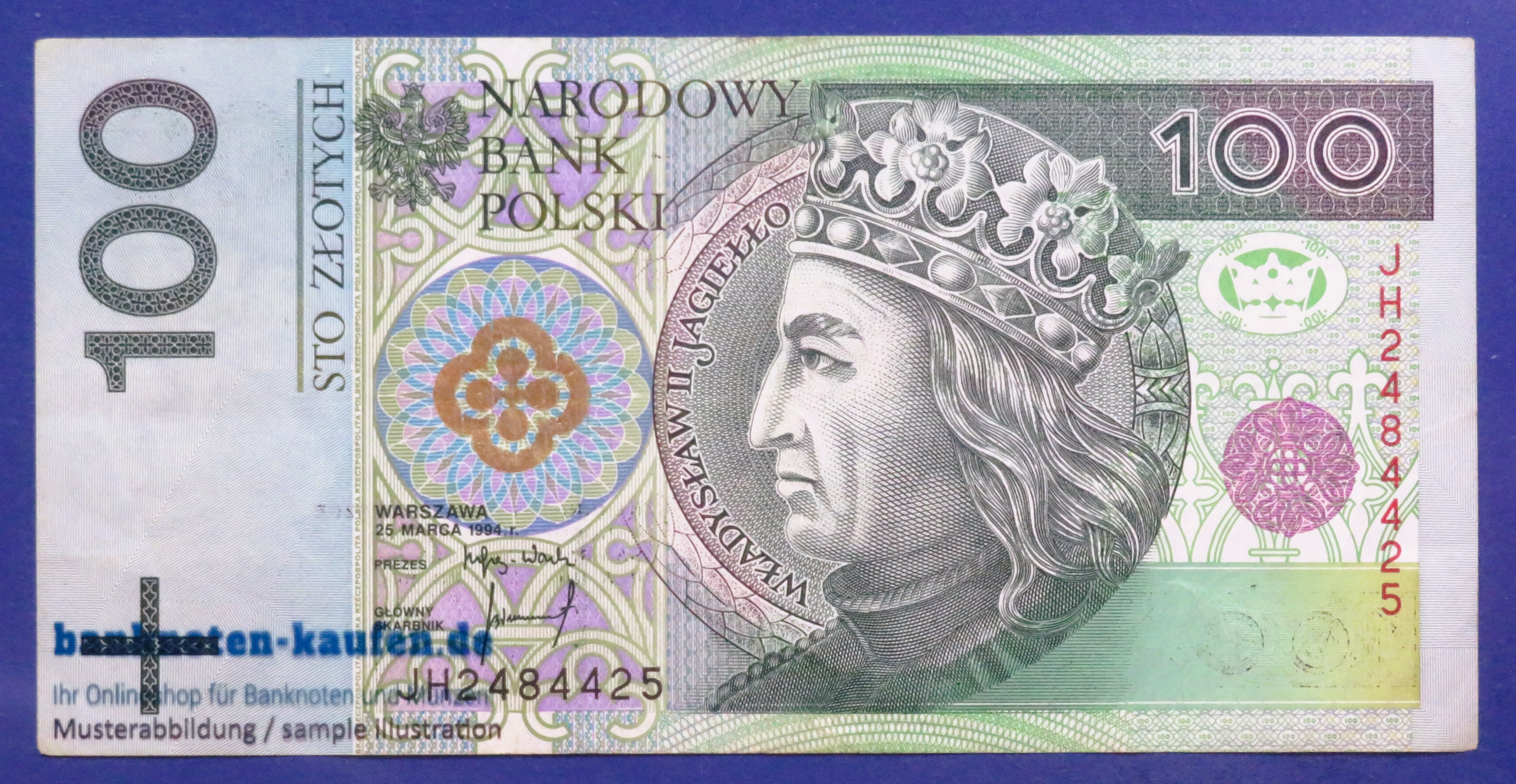 Poland, 100 Zloty, 1994, circulated (USED / VF+), P-176a