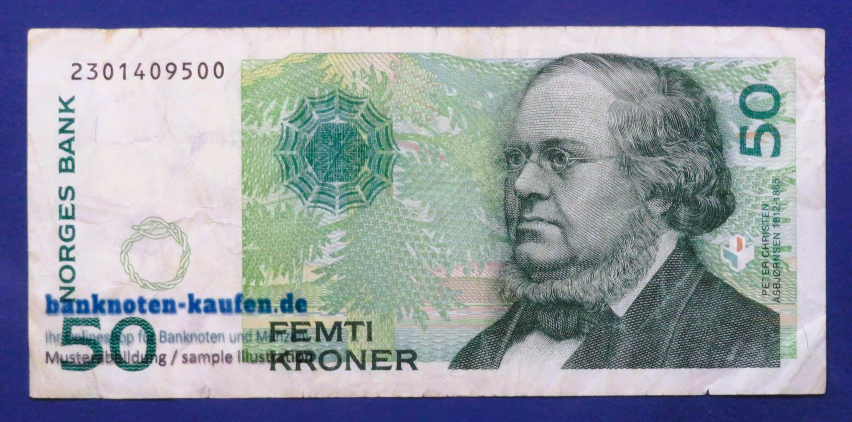 Norway, 50 Kroner, 1996, circulated (USED / F), P-46a