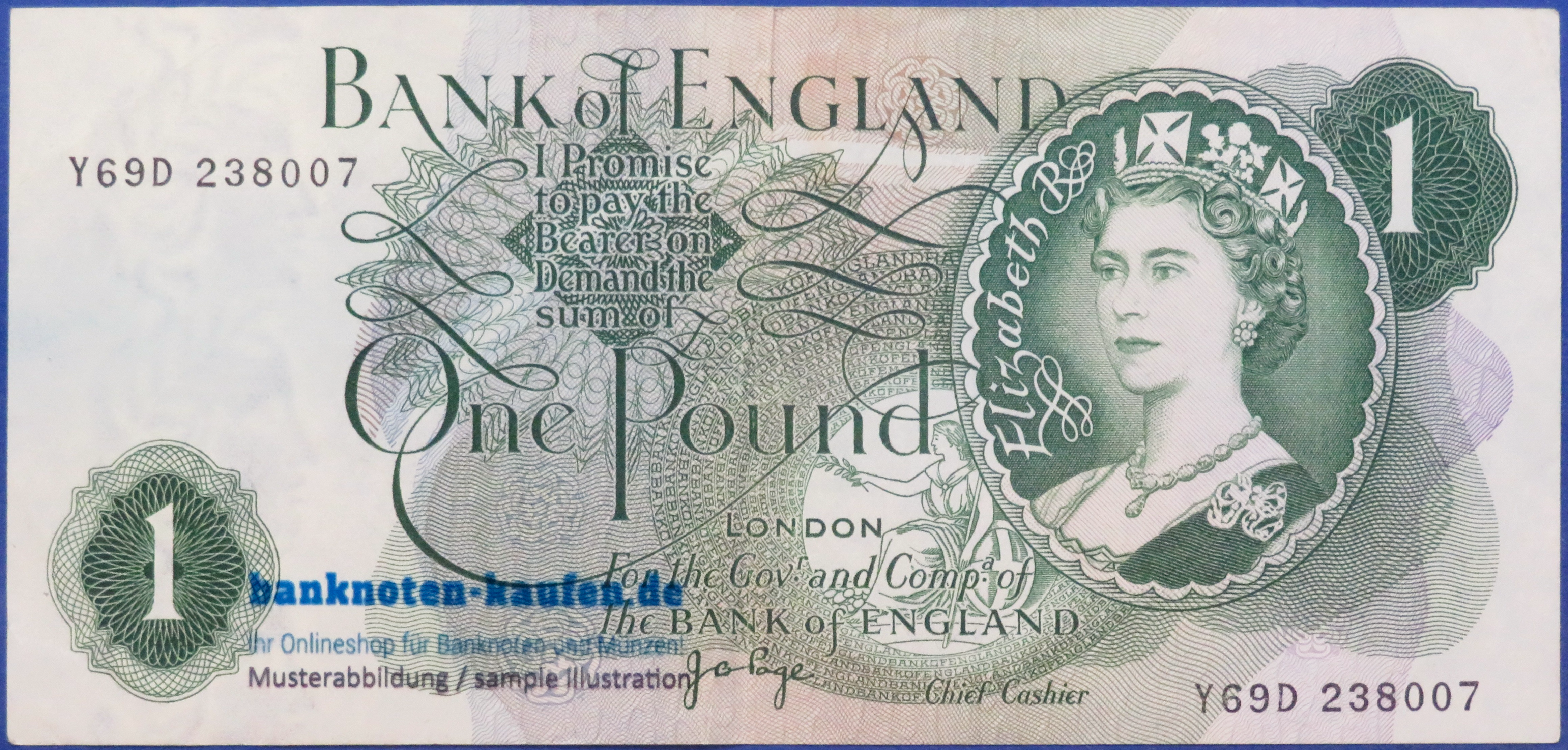 Großbritannien, 1 Pound, 1960-1978ND, gebraucht (USED / VF), P-374g