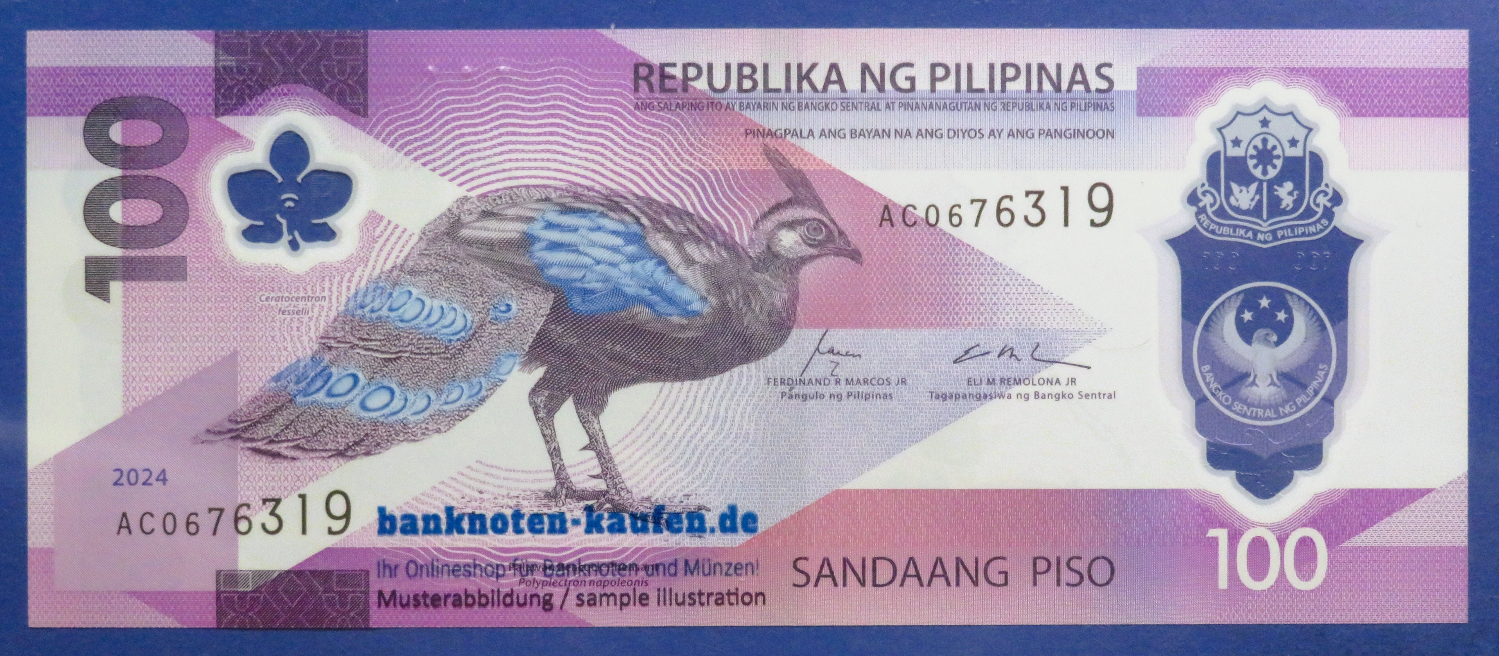Philippines, 100 Piso, 2024, uncirculated (UNC), Polymer, P-238a