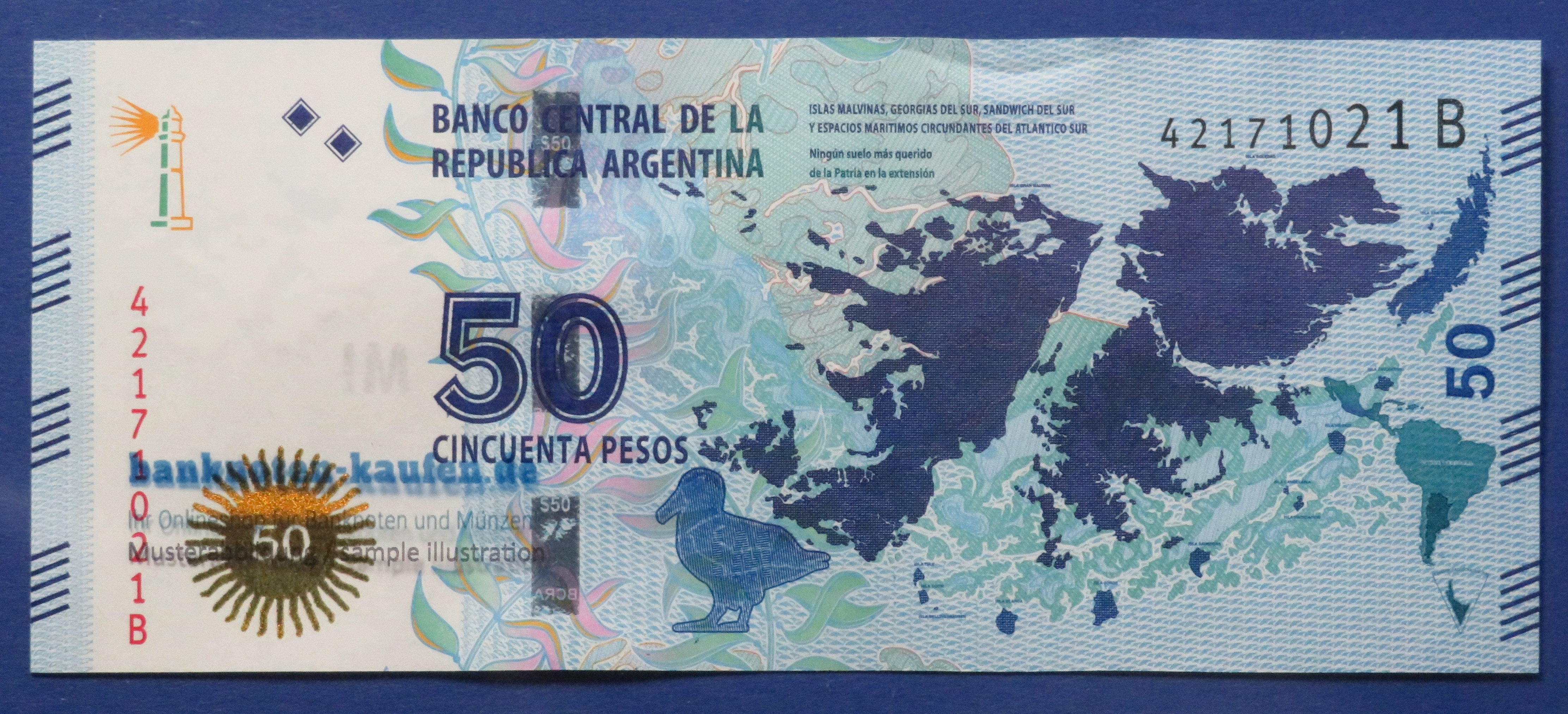 Argentina, 50 Pesos, 2015ND, uncirculated (UNC), P-362
