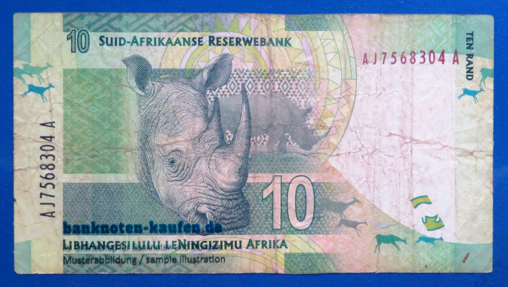 Südafrika, 10 Rand, ND (2012), gebraucht (USED / F), P-133