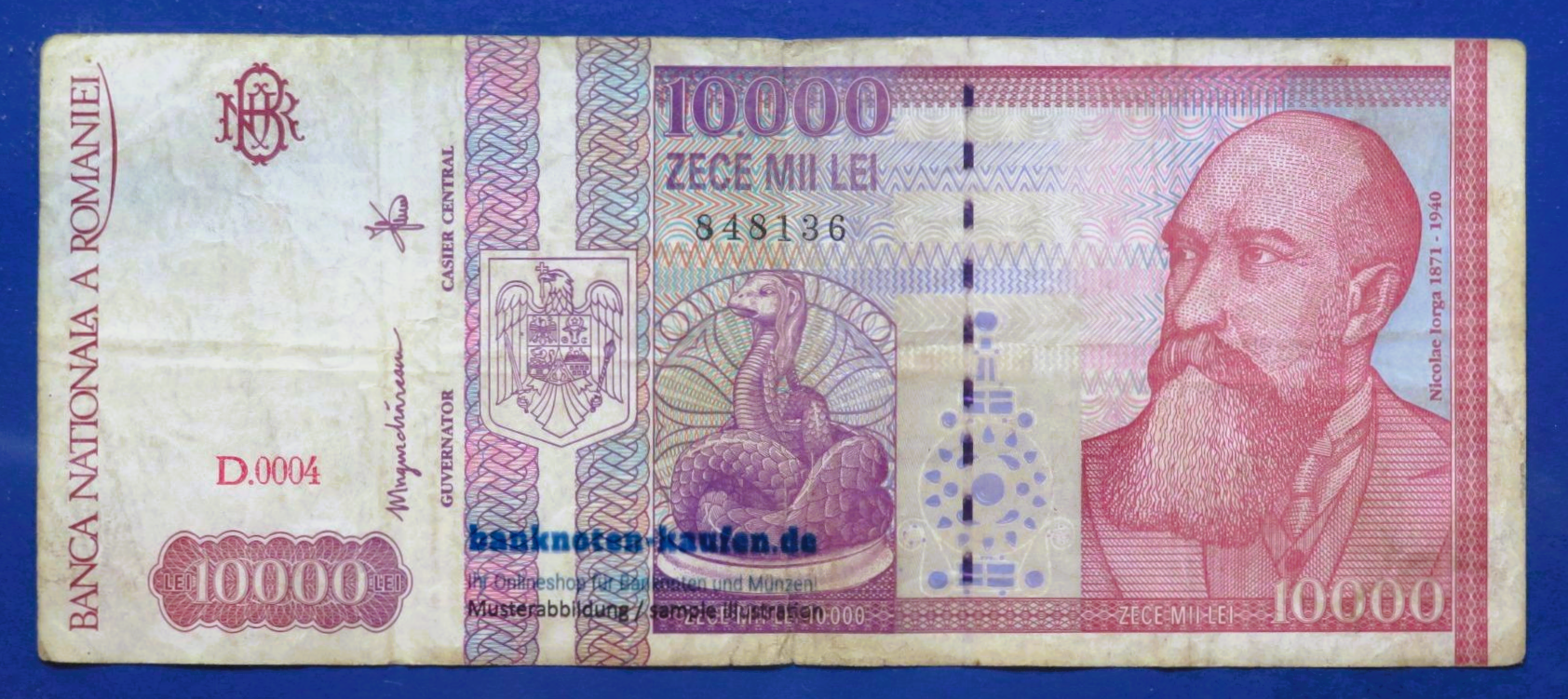 Romania - 10,000 Lei, 1994, circulated (USED / F), P-105