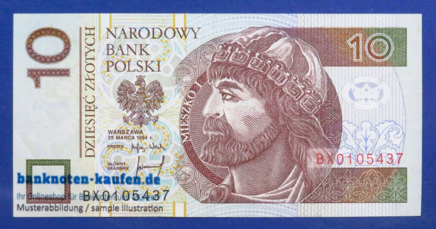 Poland, 10 Zloty, 1994, circulated (USED / VF+), P-173a