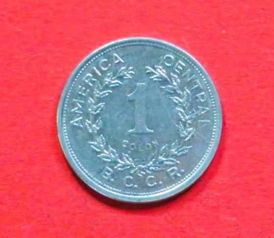 Costa Rica: 1 Colón, 1982-1994, gebraucht (used / ss), # 76