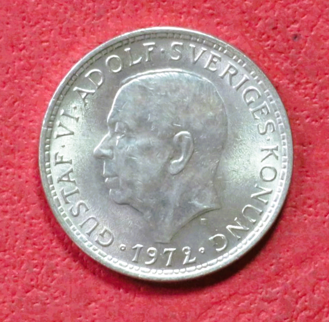 Sweden - EZM 2: 5 Kronor, 1972-1973, circulated (USED / vf)
