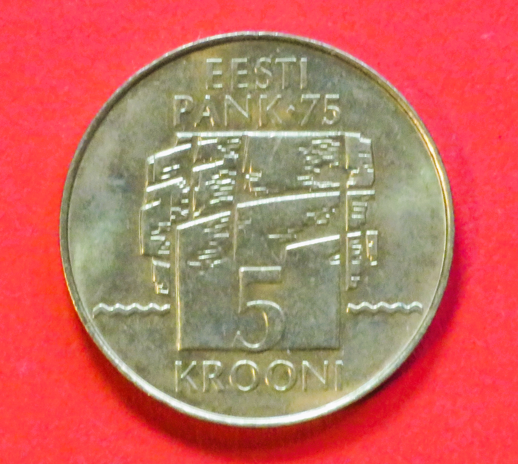 Estland:  5 Krooni, 1994, gebraucht (used / vz), Gedenkausgabe, # 31