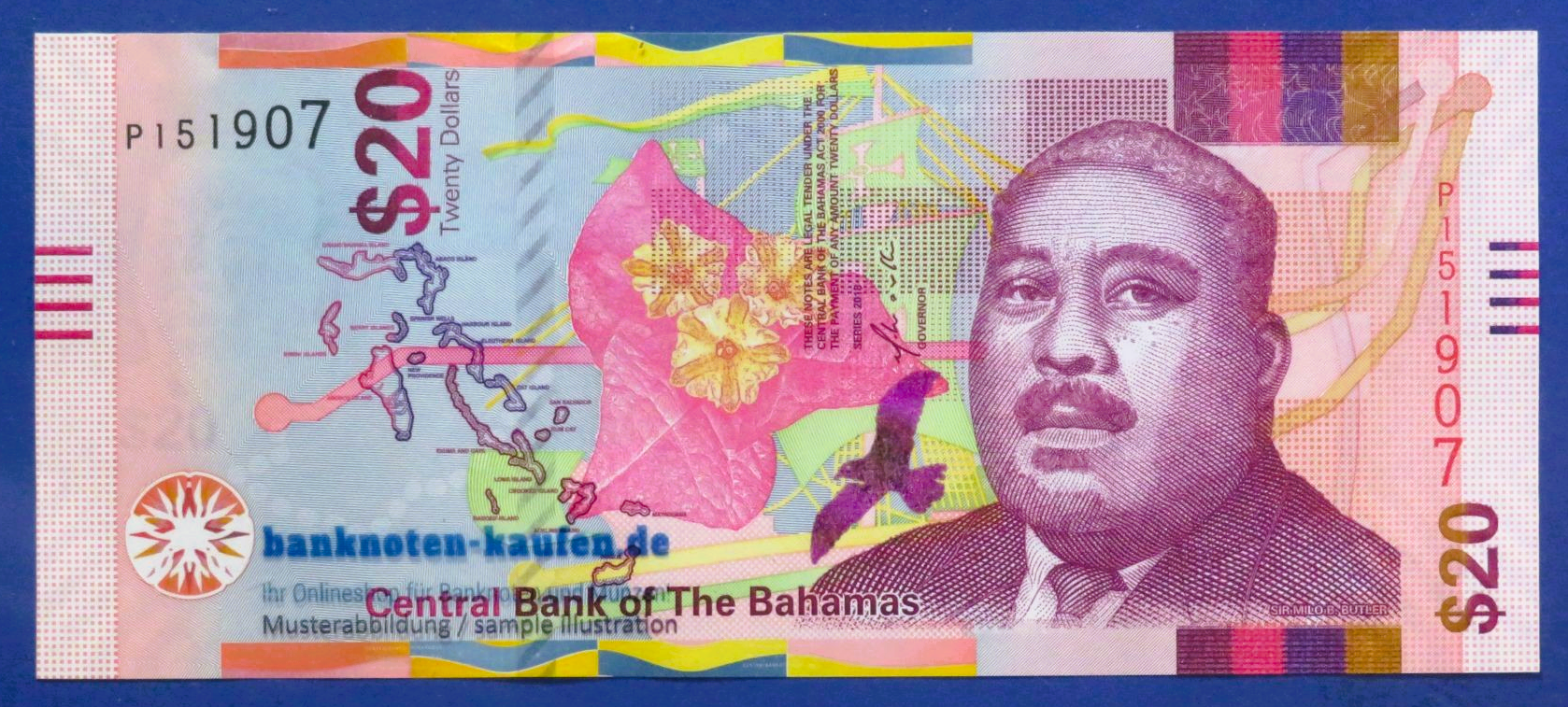 Bahamas, 20 Dollars, 2018, uncirculated (UNC), P-80