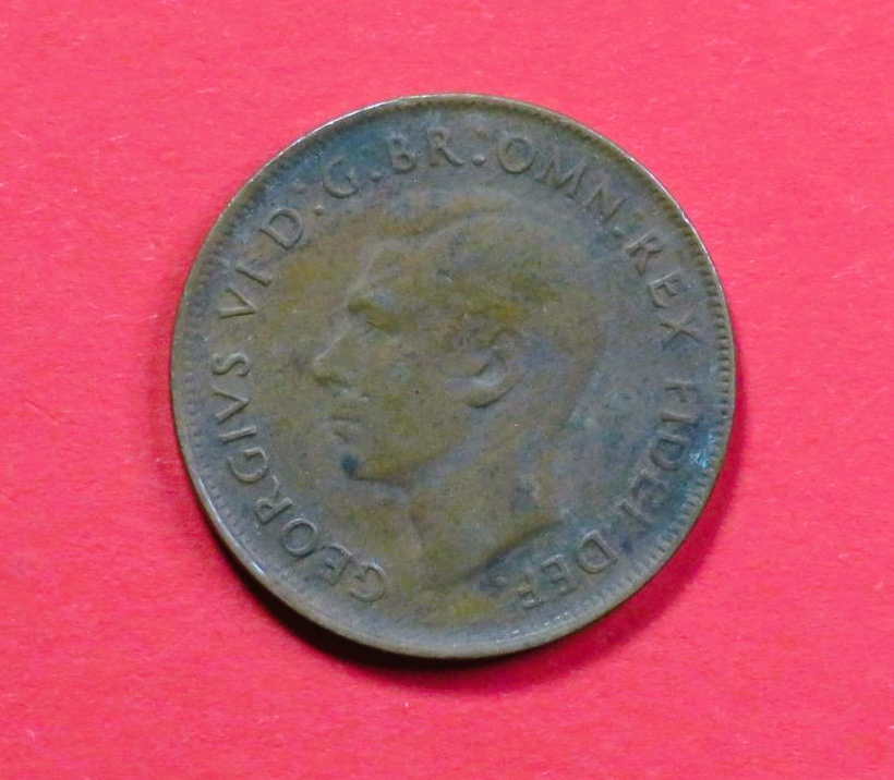 Australia, 1 Penny, 1949-1952, circulated (USED / vf), George VI.