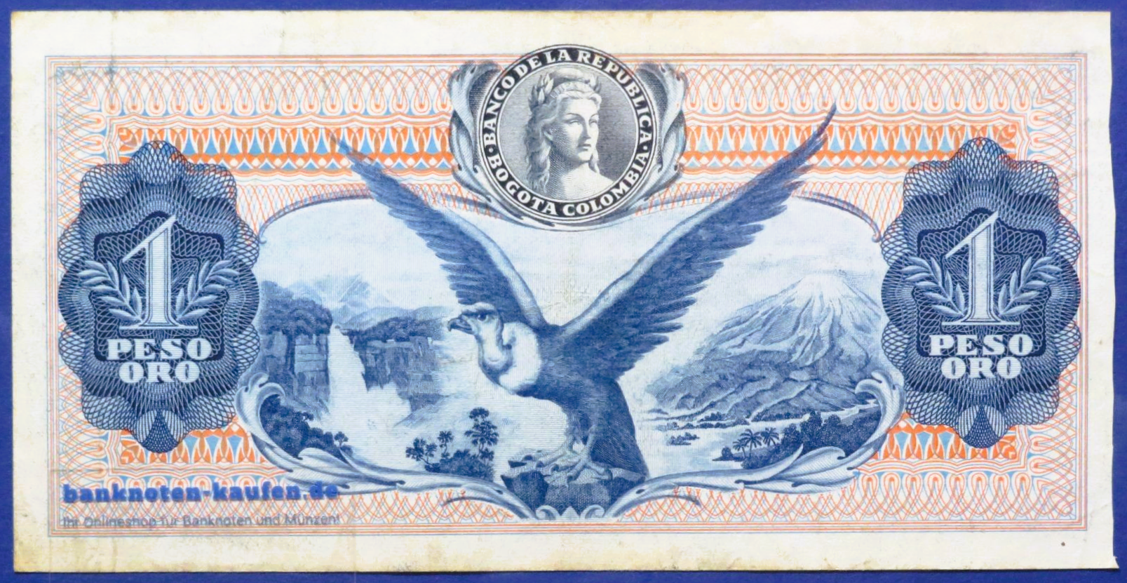 Kolumbien, 1 Peso oro, 1970, gebraucht (USED / G), P-404e