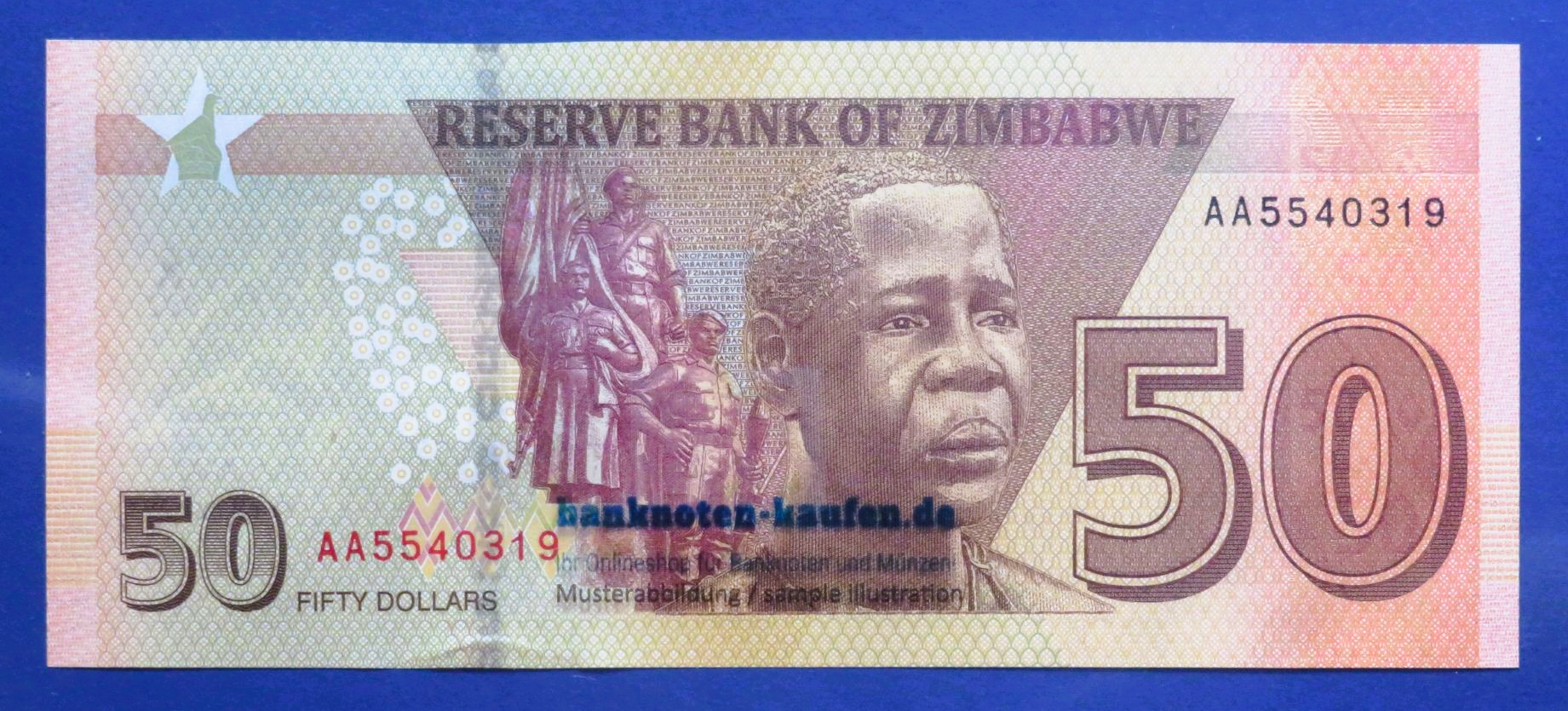 Simbabwe, 50 Dollars, 2020, kassenfrisch (UNC), P-105a