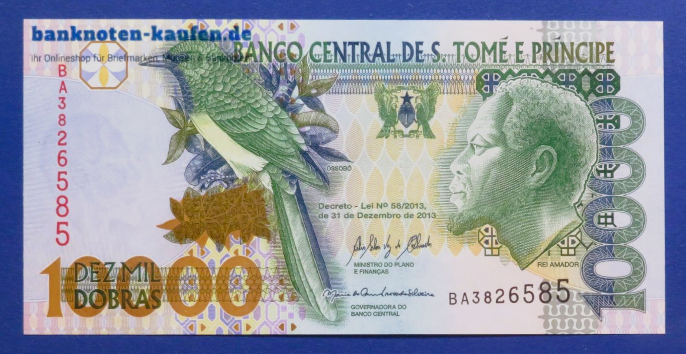 Saint Thomas & Prince - 10,000 Dobras, 2013, uncirculated (UNC), P-66d