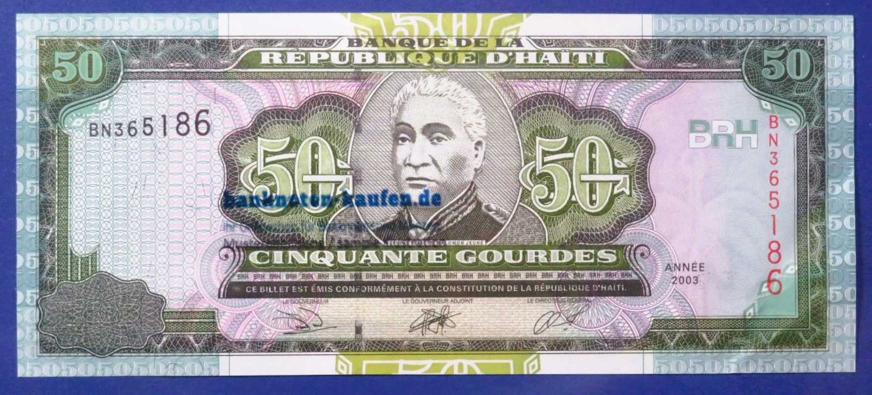 Haiti, 50 Gourdes, 2003, extrem fine (XF+), P-267b 