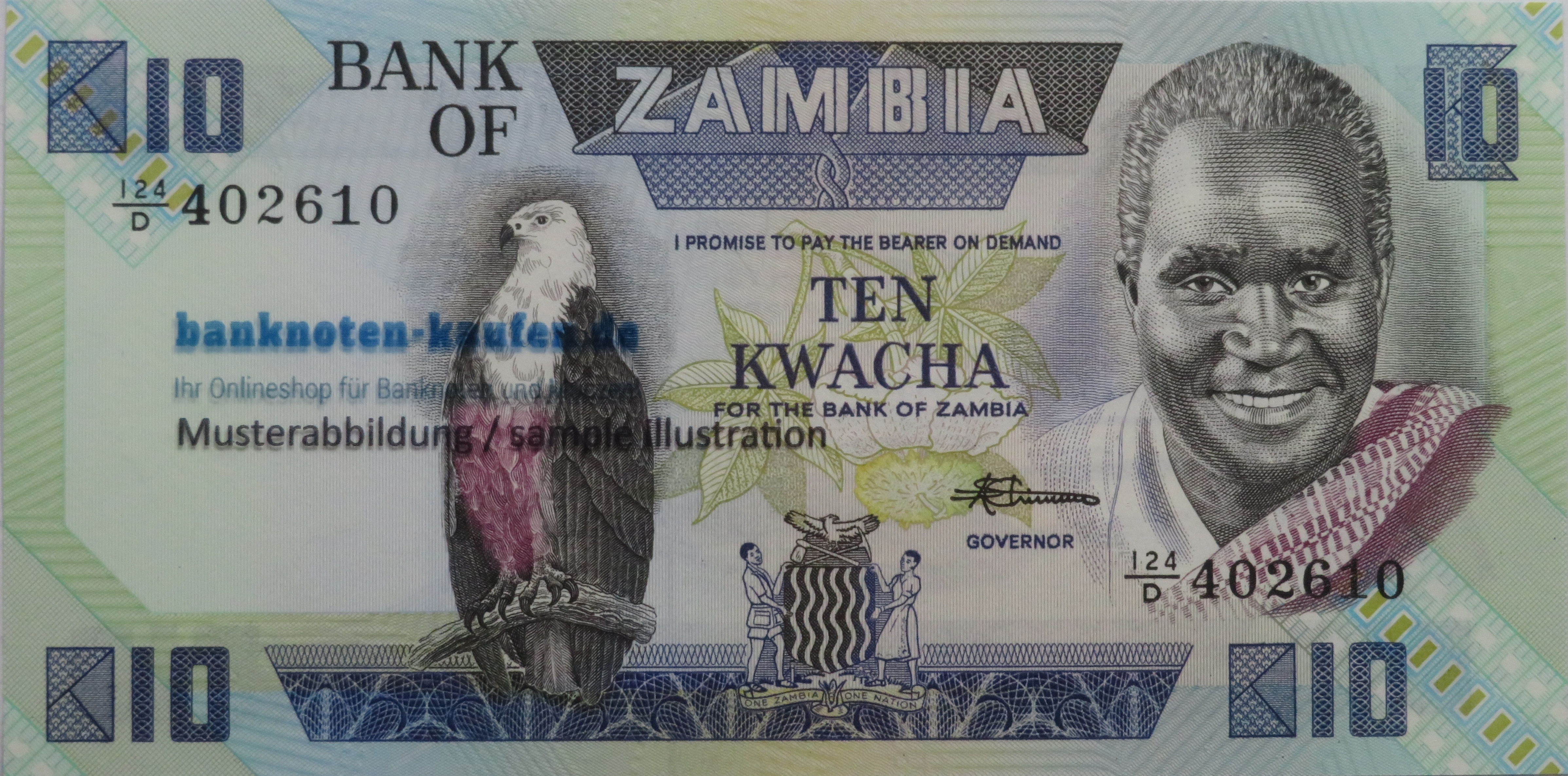 Zambia, 10 Kwacha, 1988ND, uncirculated (UNC), P-26e