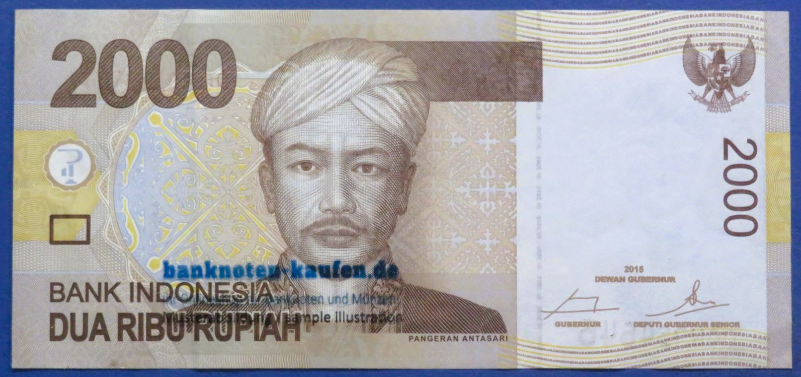 Indonesia - 2,000 Rupiah, 2015, circulated (USED/ VF+),  P-148