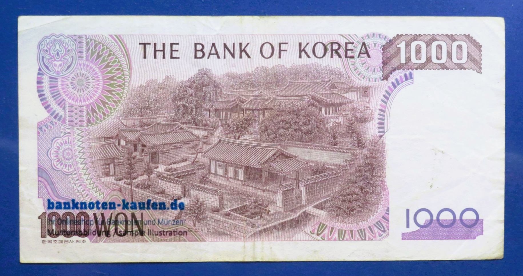 South Korea - 1,000 Won, 1983ND, circulated (USED / VF), P-47