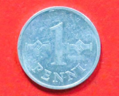 Finnland:  1 Penni, 1969-1979, gebraucht (used / ss-vz), # 46a