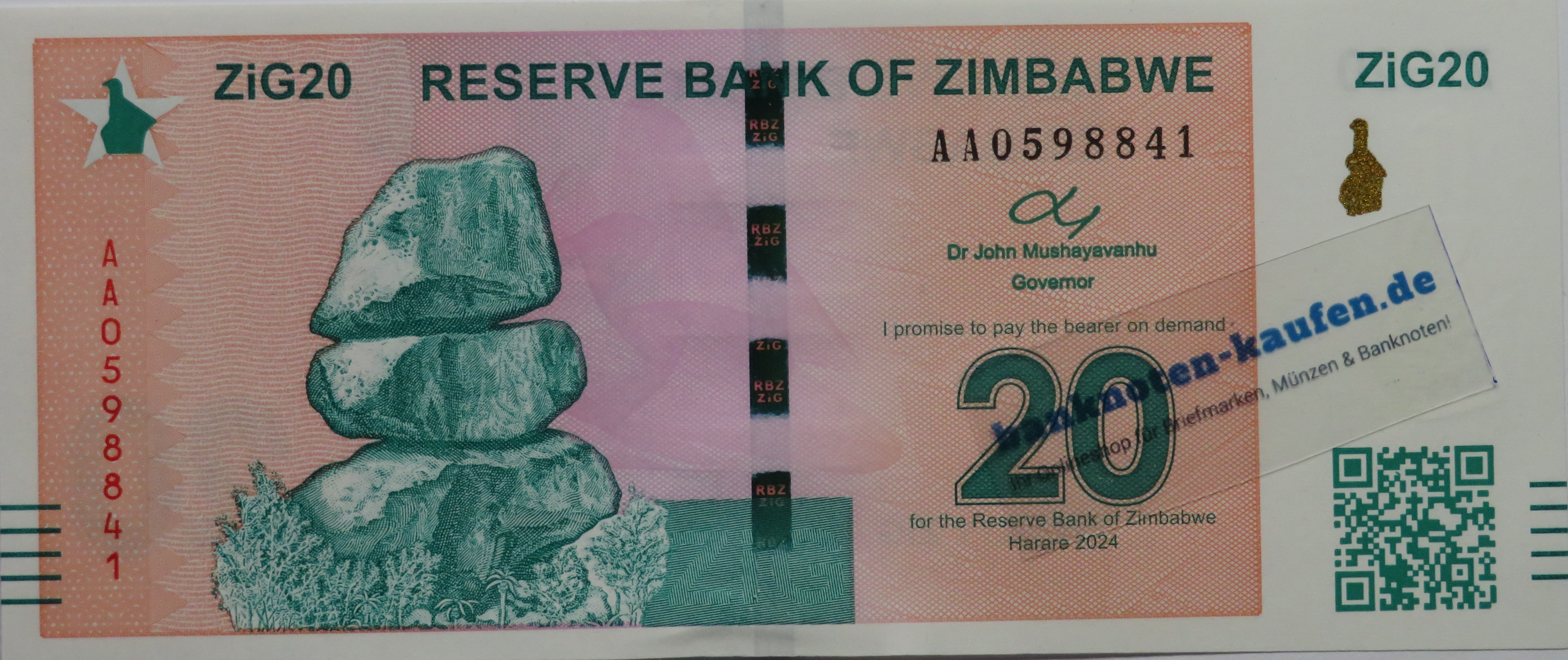 Zimbabwe, 20 ZiG, 2024, uncirculated (UNC)
