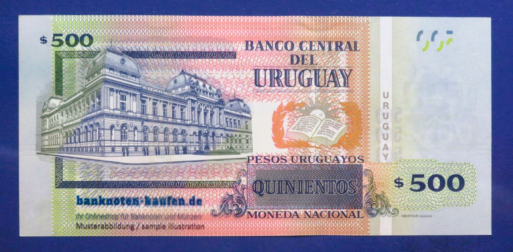 Uruguay, 500 Pesos Uruguayos, 2014, about uncirculated (AU), P-97a