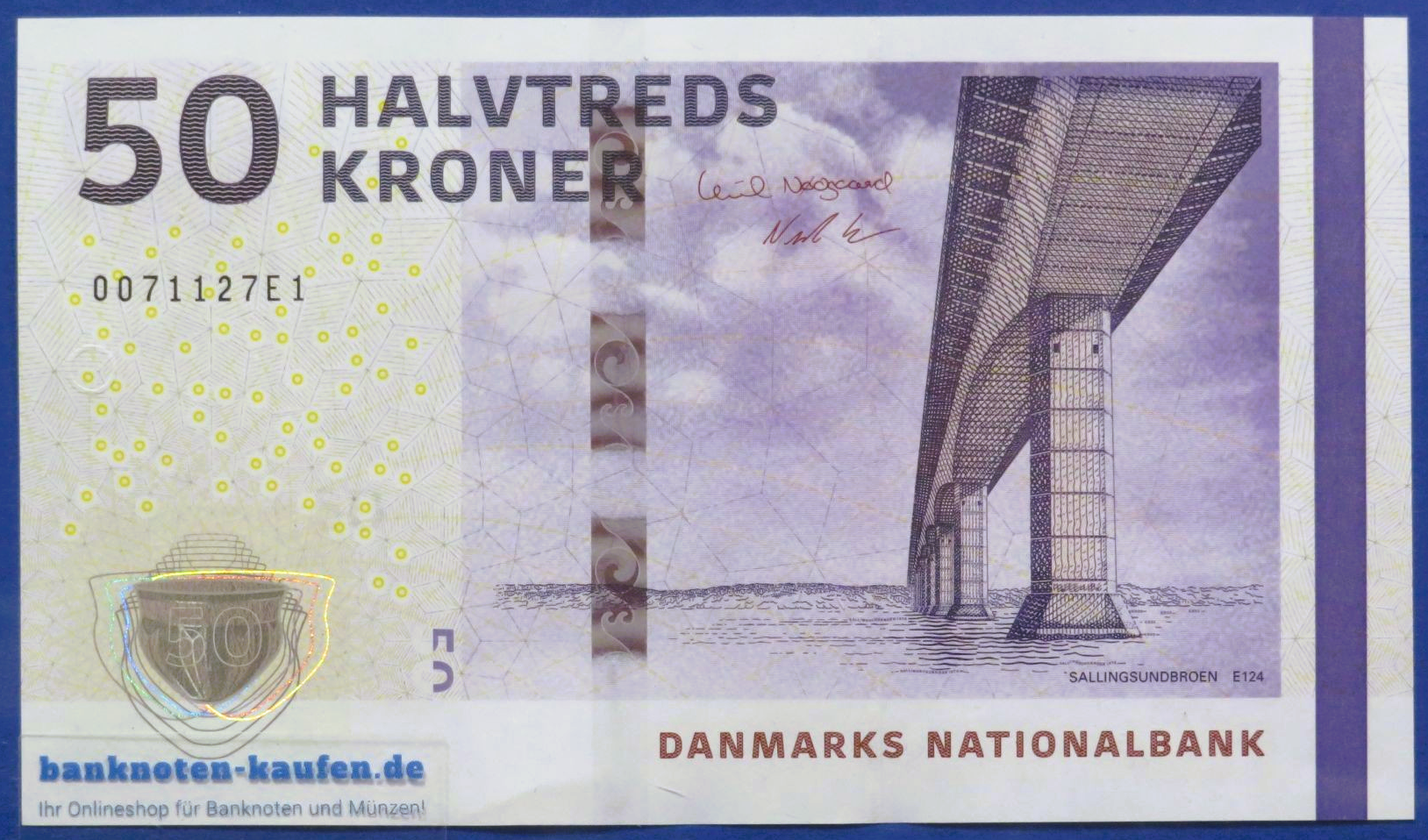 Dänemark, 50 Kroner, 2009A (2026), kassenfrisch (UNC), P-70