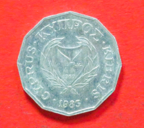 Zypern:  1/2 Cent, 1983, gebraucht (used / ss-vz), # 52
