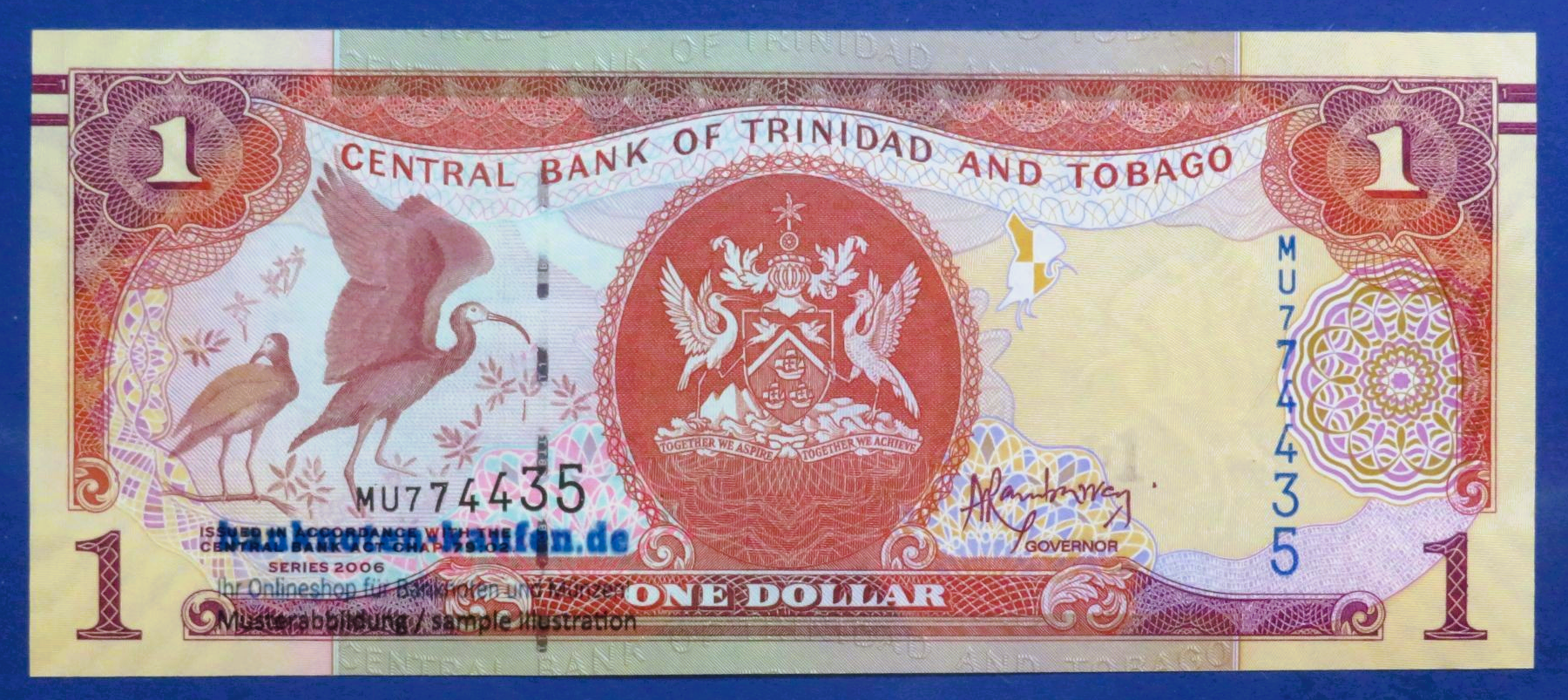 Trinidad and Tobago, 1 Dollar, 2006 (2017), uncirculated (UNC), P-46A