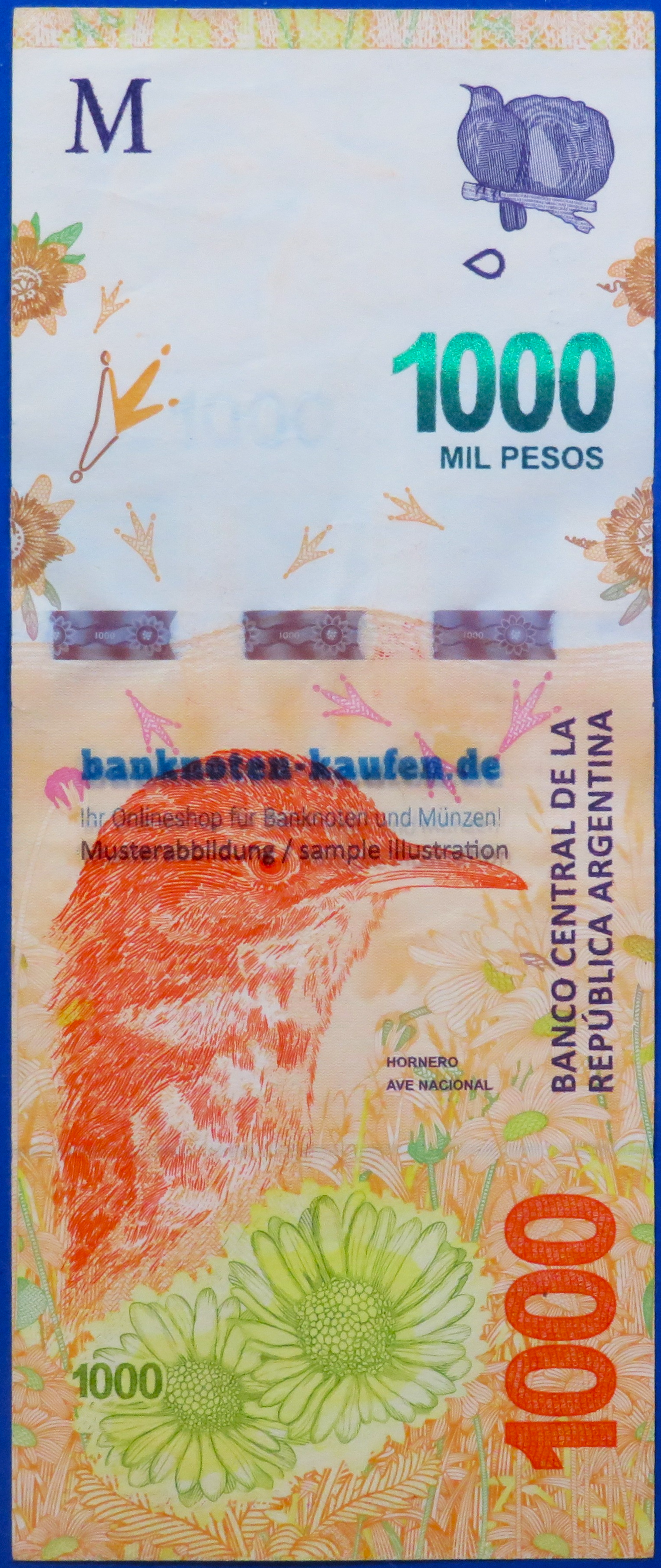Argentinien, 1.000 Pesos, 2017ND, gebraucht (USED / VF), P-366