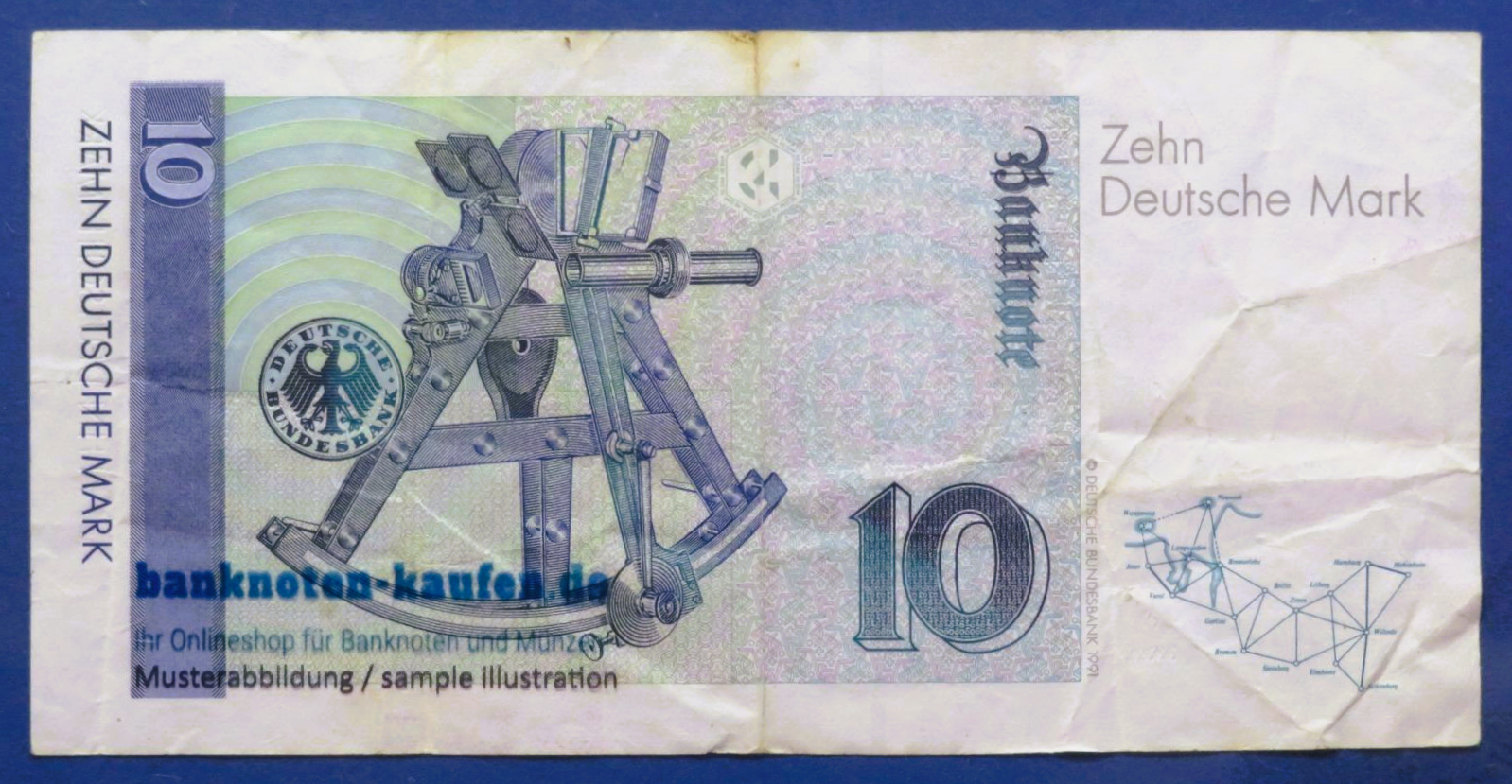 Germany-Federal Republic, 10 Deutsche Mark, 1993, circulated (USED / F), P-38c