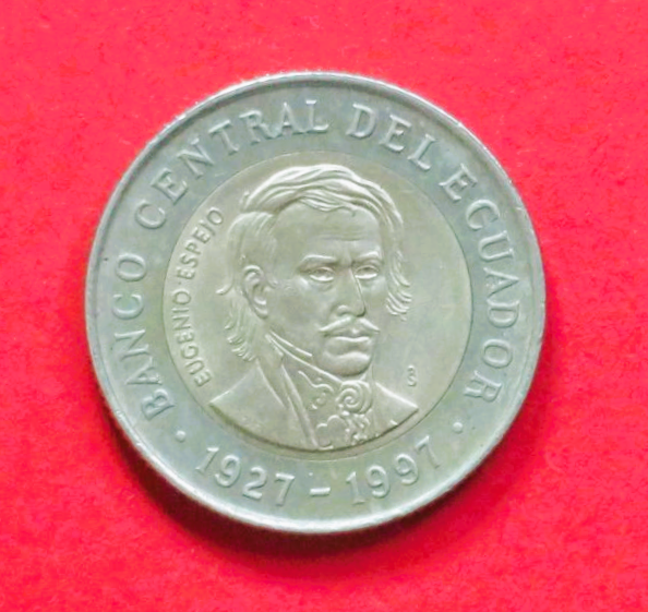 Ecuador: 1,000 Sucres, 1997, circulated (used / xf), Commemorative issue, # 96