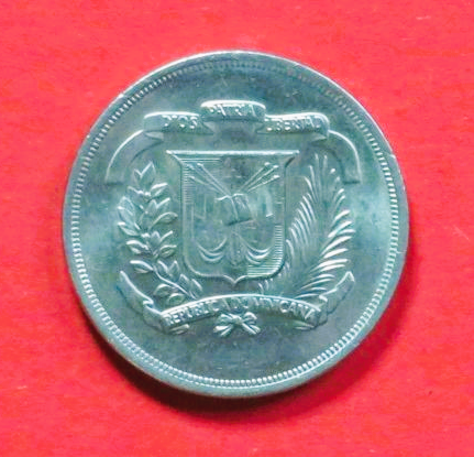 Dominikanische Republik: 5 Centavos, 1978-1981, gebraucht (used / vz), # 37