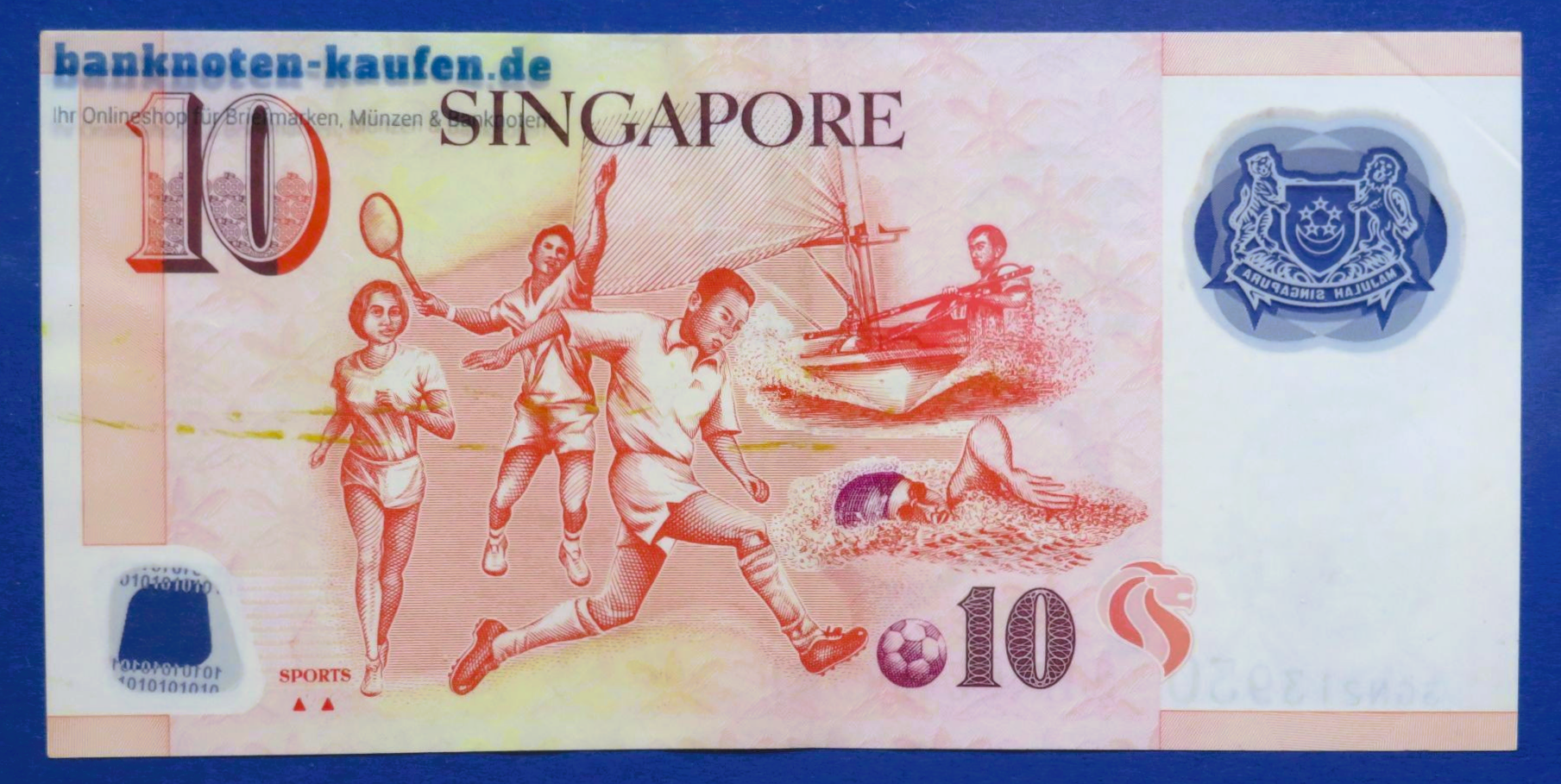 Singapore, 10 Dollars, 2005ND, circulated (USED / VF), Polymer, P-48e