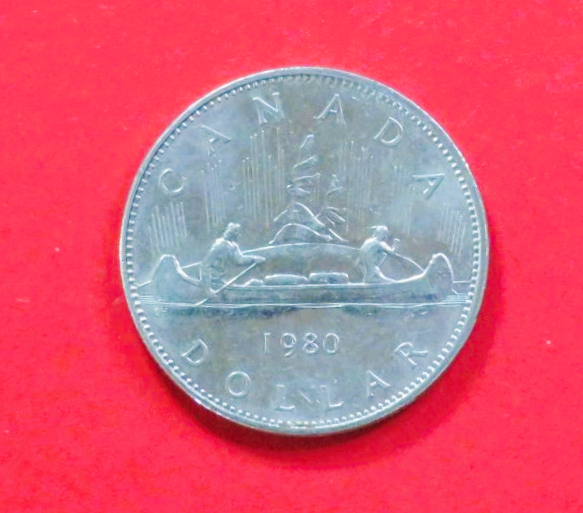 Canada:  1 Dollar, 1978-1987, circulated (used / vf+), # 66.3