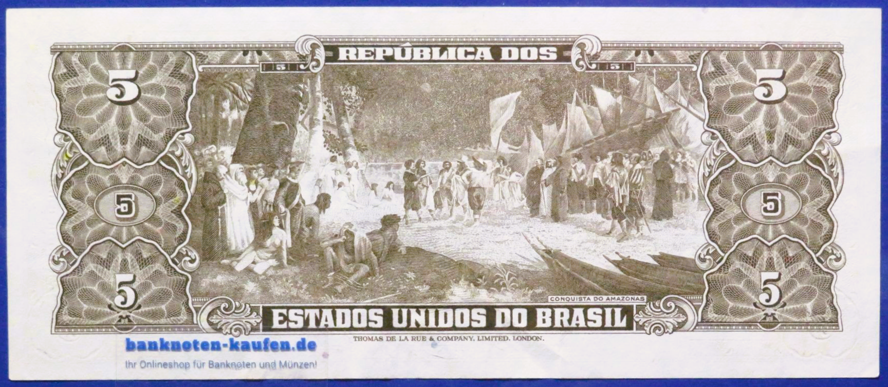 Brasilien, 5 Cruzeiros, ND (1962-1964), gebraucht (USED / VF), P-176d