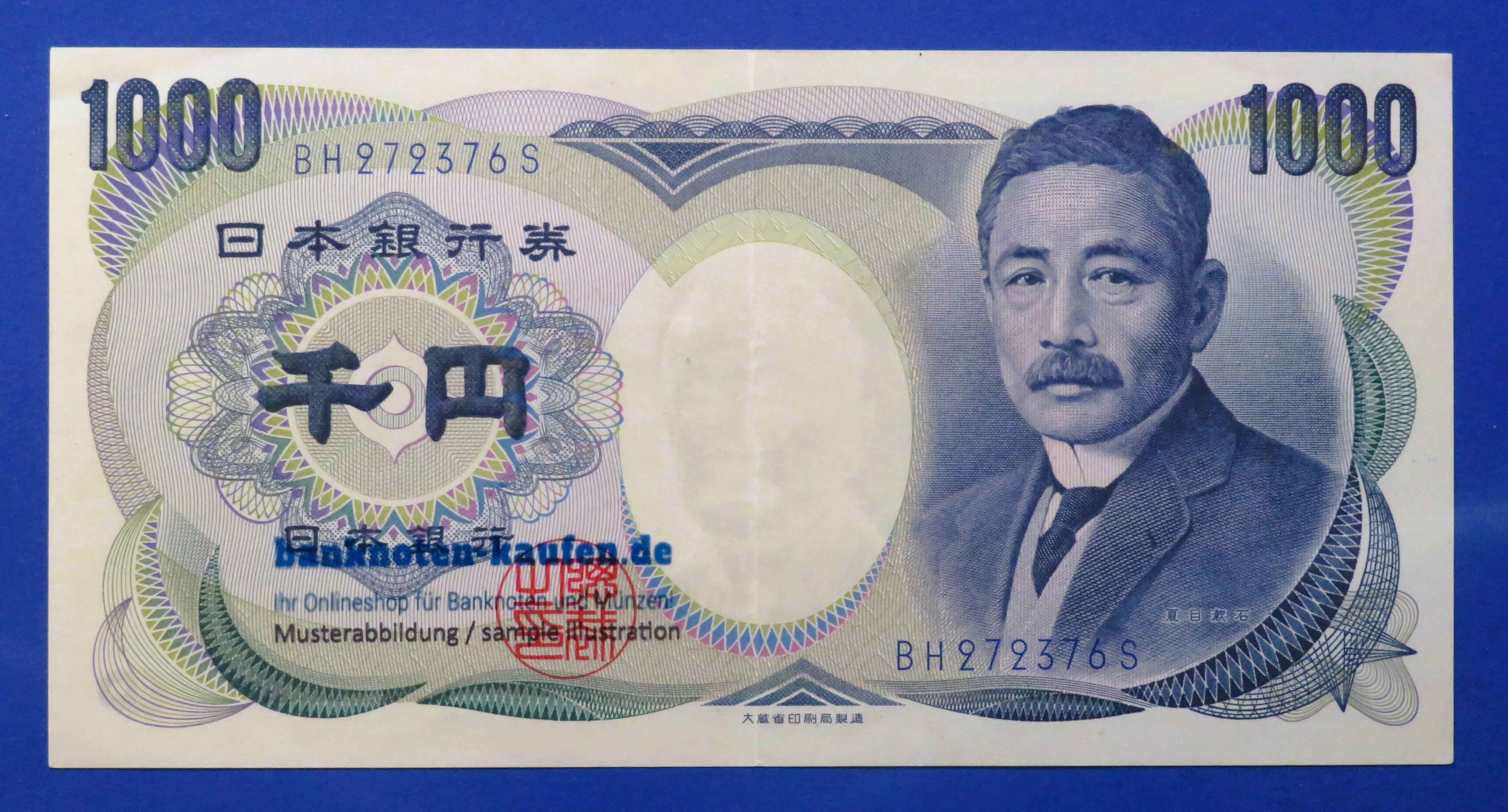 Japan - 1,000 Yen, 1984-93ND, circulated (USED / XF), P-97d