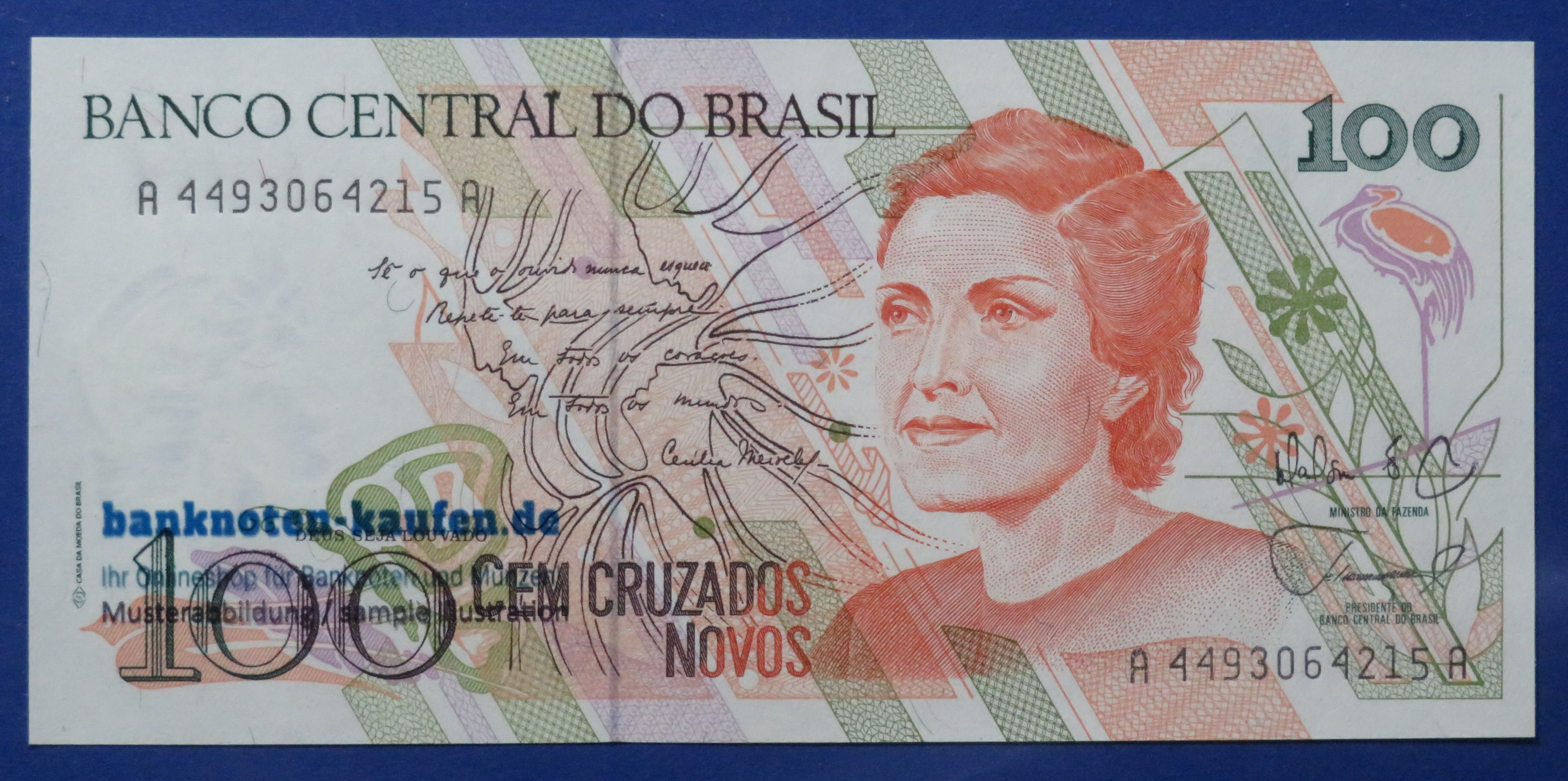 Brazil, 100 Cruzados Novos, 1989ND, uncirculated (UNC), P-220